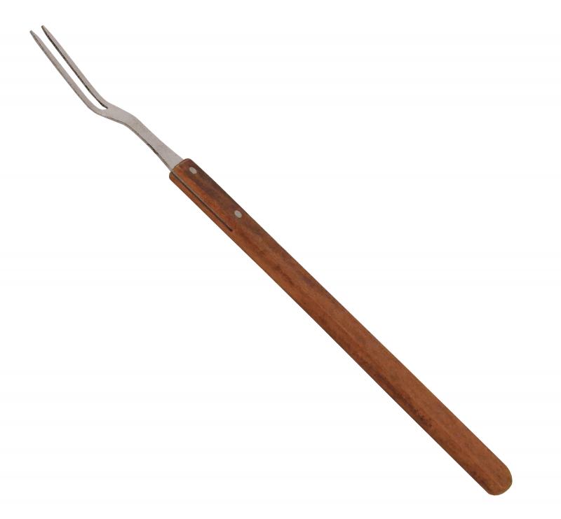 21-inch Pot Fork with Long Wooden Handle 1 21-inch Pot Fork with Long Wooden Handle